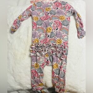 Caden Lane “Floatie Friends” Ruffle Butt Pajamas
